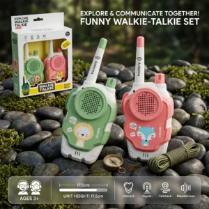 Fun Cartoon Walkie Talkies for Kids - Wireless Girls Outdoor Toy