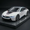 white toy BMW white toy BMW