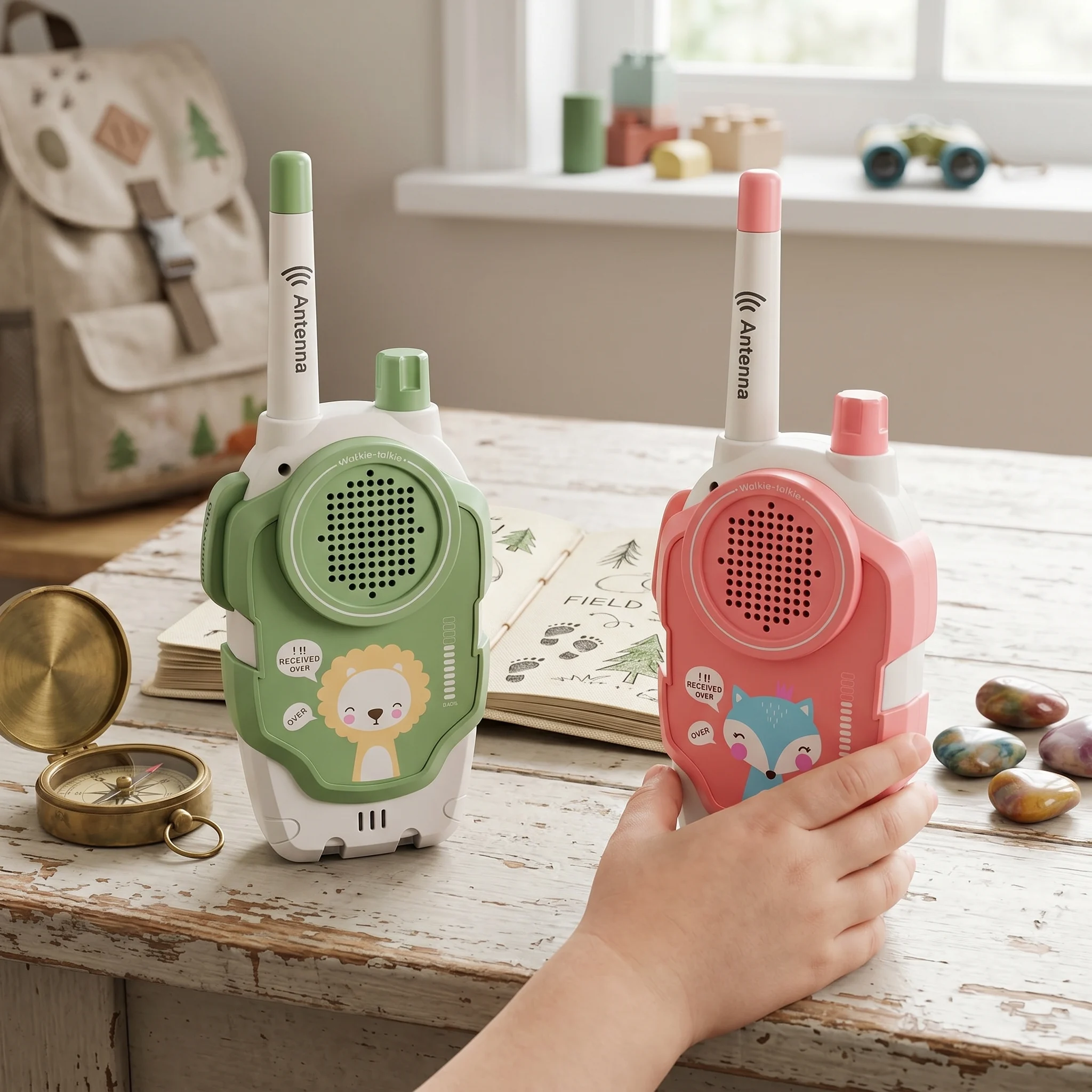 Fun Cartoon Walkie Talkies for Kids - Wireless Girls Outdoor Toy