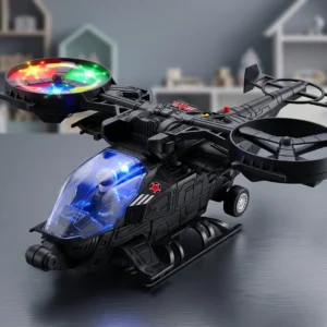Kids Military Helicopter with Flashing Lights & Siren