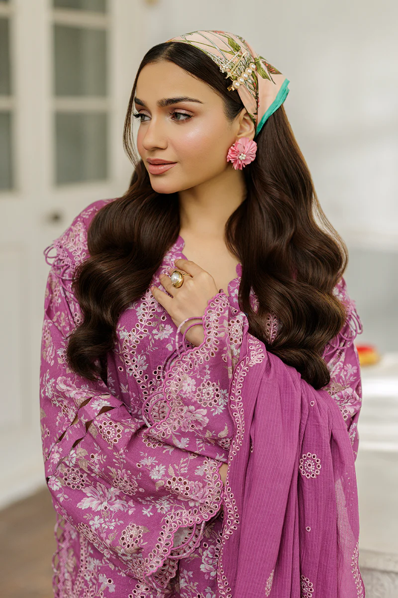 Zellbury Chikankari unstitched embroidered cotton suit Zellbury Chikankari unstitched embroidered cotton suit