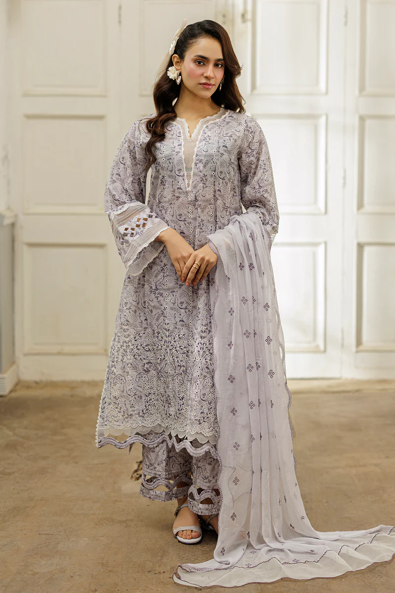 Zellbury Chikankari unstitched suit Zellbury Chikankari unstitched suit