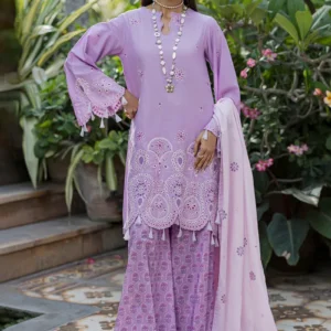Zellbury Chikankari unstitched suit