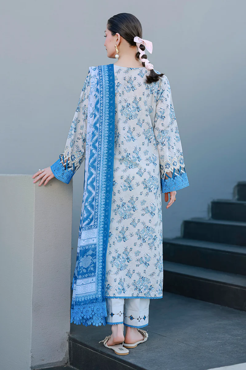 Zellbury Chikankari unstitched cotton suit Zellbury Chikankari unstitched cotton suit