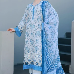 Zellbury Chikankari unstitched cotton suit