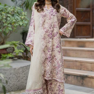 Zellbury Chikankari unstitched cotton suit