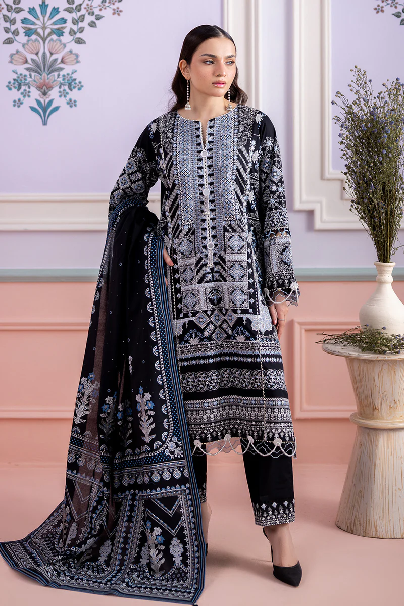 Zellbury Chikankari unstitched cotton suit Zellbury Chikankari unstitched cotton suit