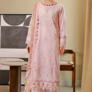 Zellbury Chikankari unstitched embroidered cotton suit