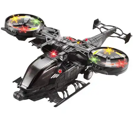 Kids Military Helicopter with Flashing Lights & Siren