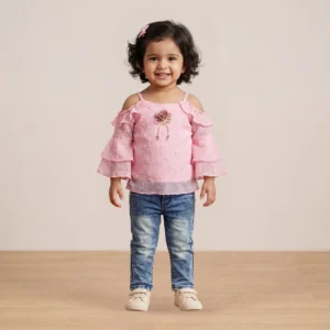 Girls Top and Jeans Set