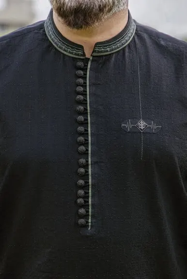 Premium black men's kurta shalwar Premium black men's kurta shalwar