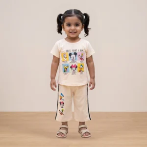 kids cartoon print outfit