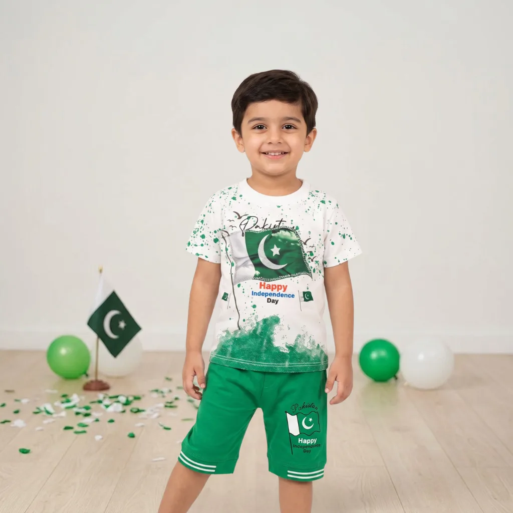 Boys Pakistan Flag Outfit Boys Pakistan Flag Outfit