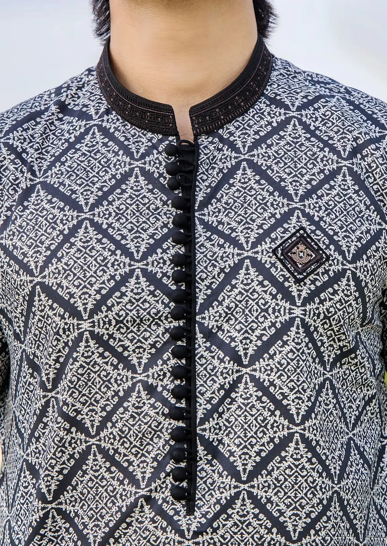 Embroidered men's printed kurta shalwar Embroidered men's printed kurta shalwar