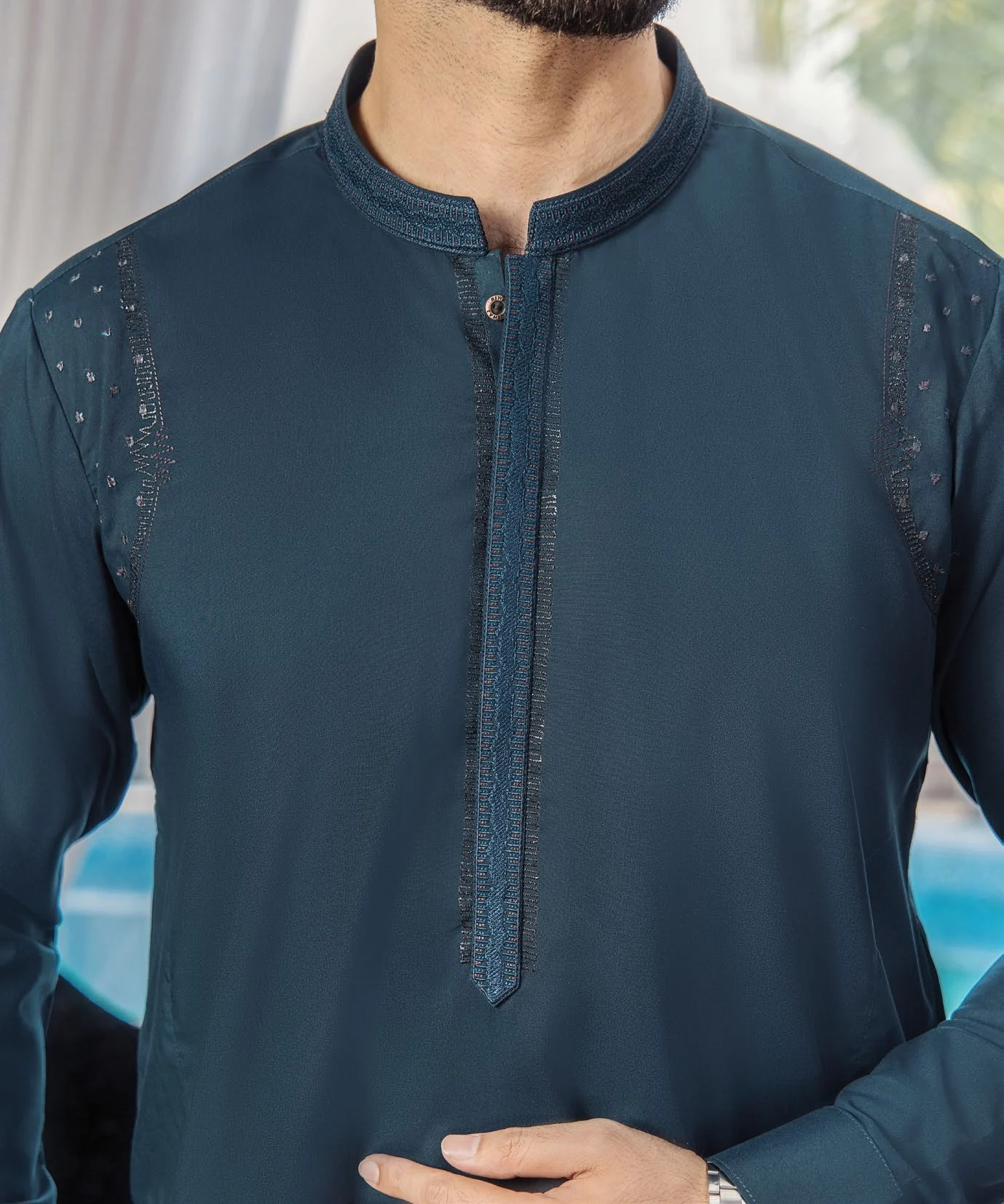 Premium embroidered men's kurta shalwar Premium embroidered men's kurta shalwar