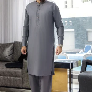 Premium embroidered men's kurta shalwar