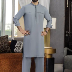 Premium embroidered men's kurta shalwar