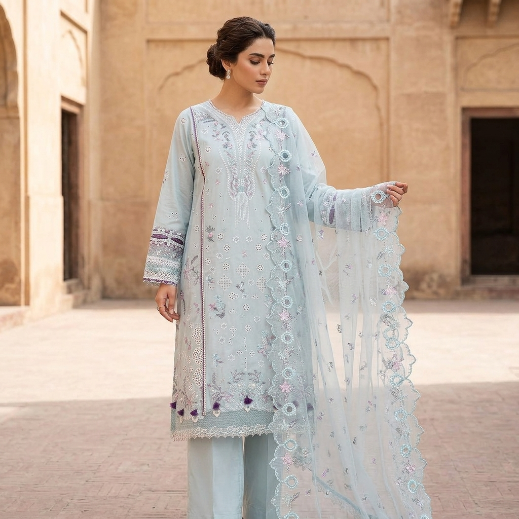 Light Blue Embroidered Suit(1)-cleaned Light Blue Embroidered Suit