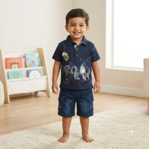 Kids graphic polo outfit