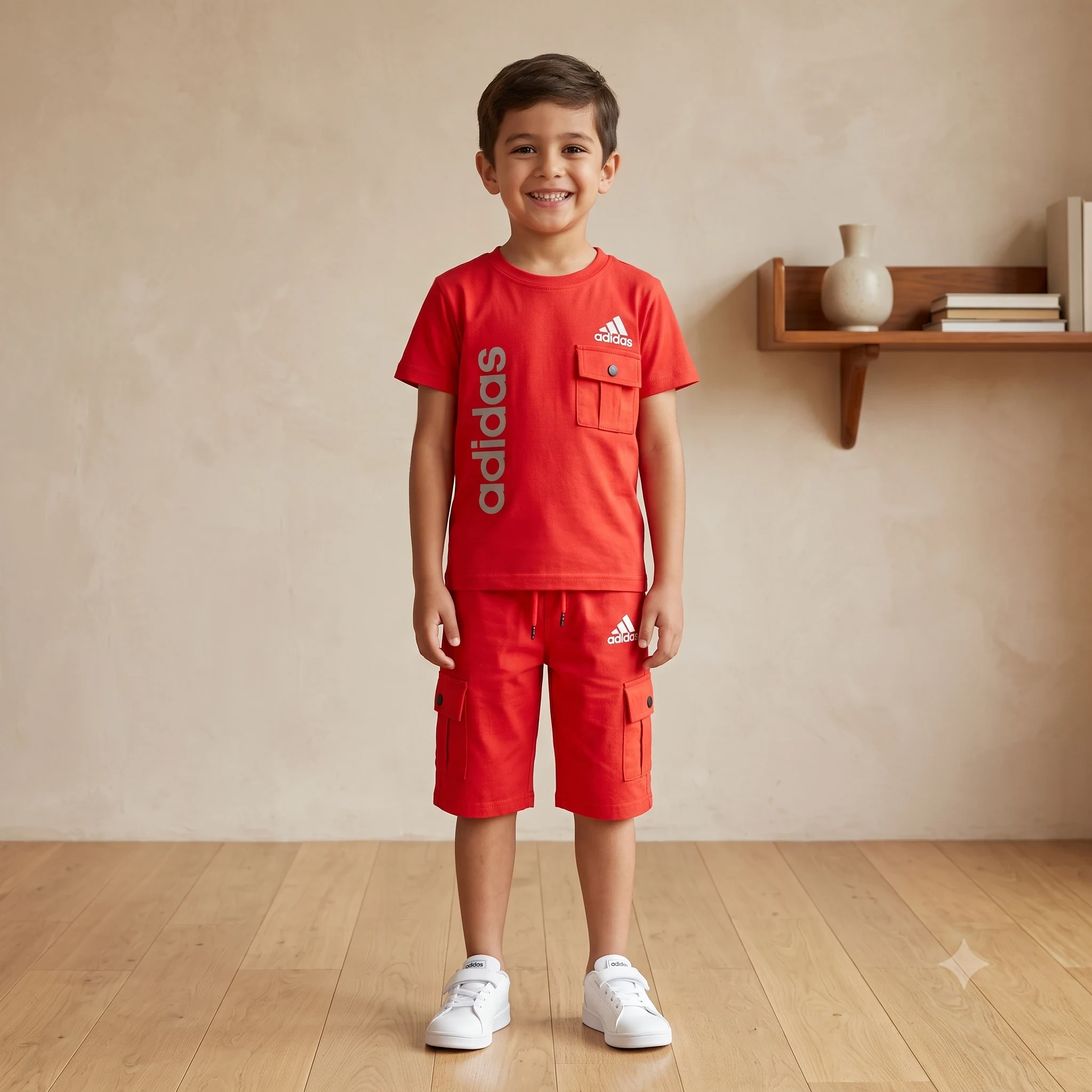 Boys Red Short Set Boys Red Short Set