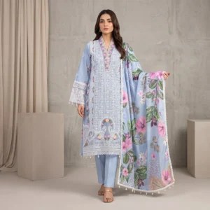 Embroidered Lawn Suit