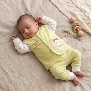 Cute Yellow Newborn Baby Dress