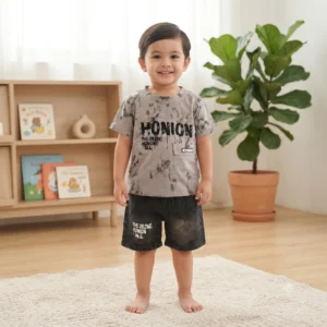 Kids tie-dye outfit set