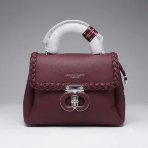 Maroon Top-Handle Bag
