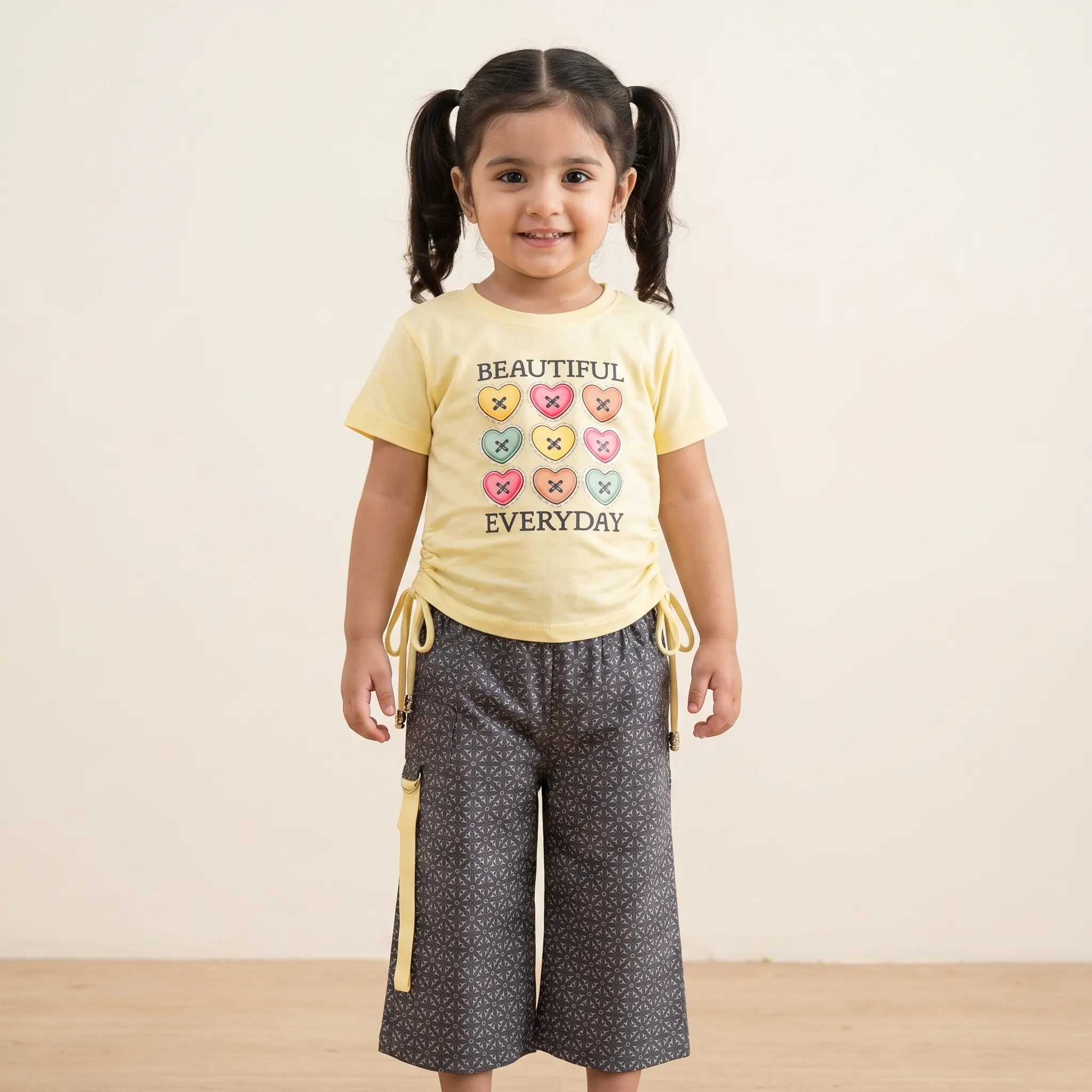 Girls yellow top and pants set Girls yellow top and pants set