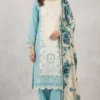 Blue Embroidered Lawn Suit Blue Embroidered Lawn Suit