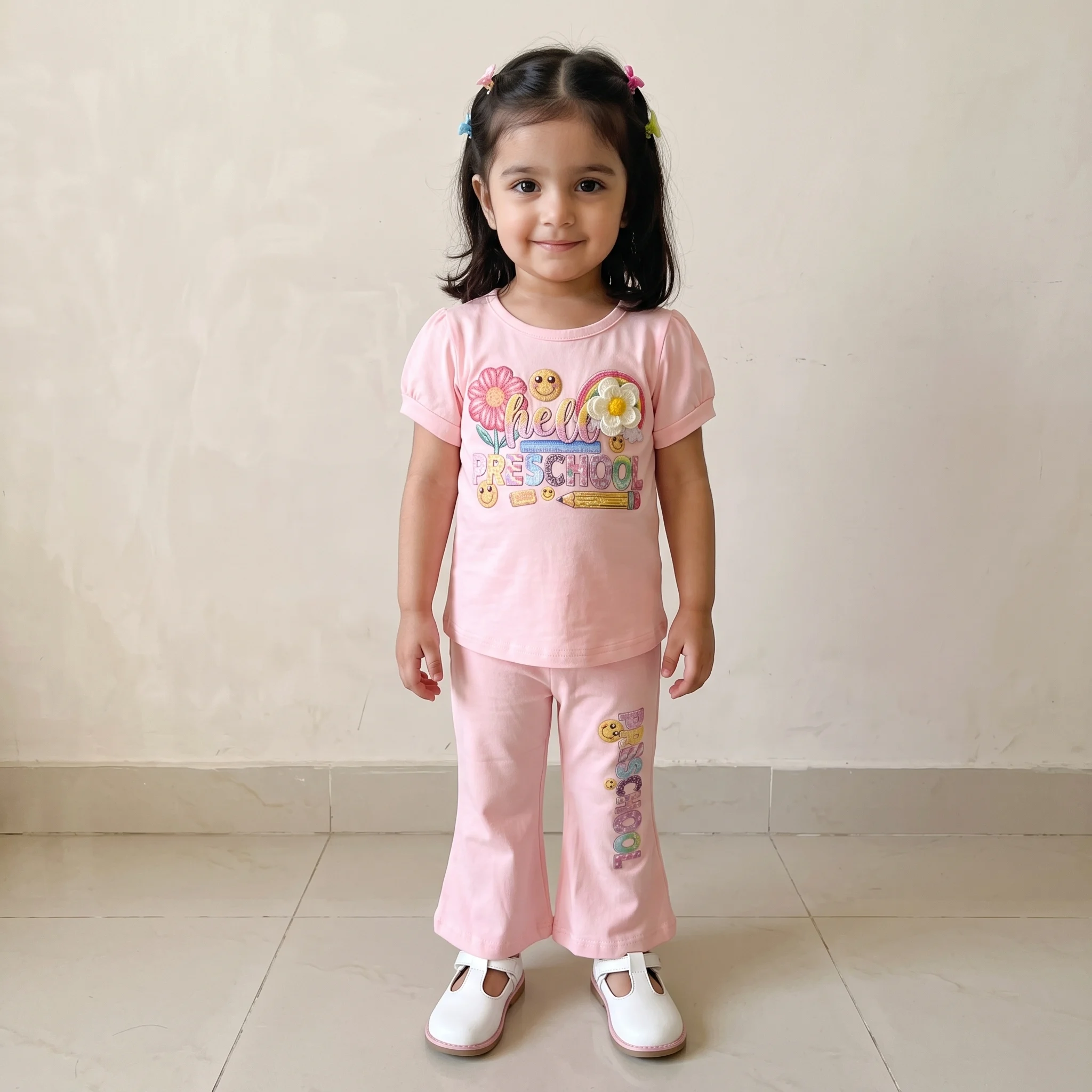 kids pink preschool outfit set kids pink preschool outfit set