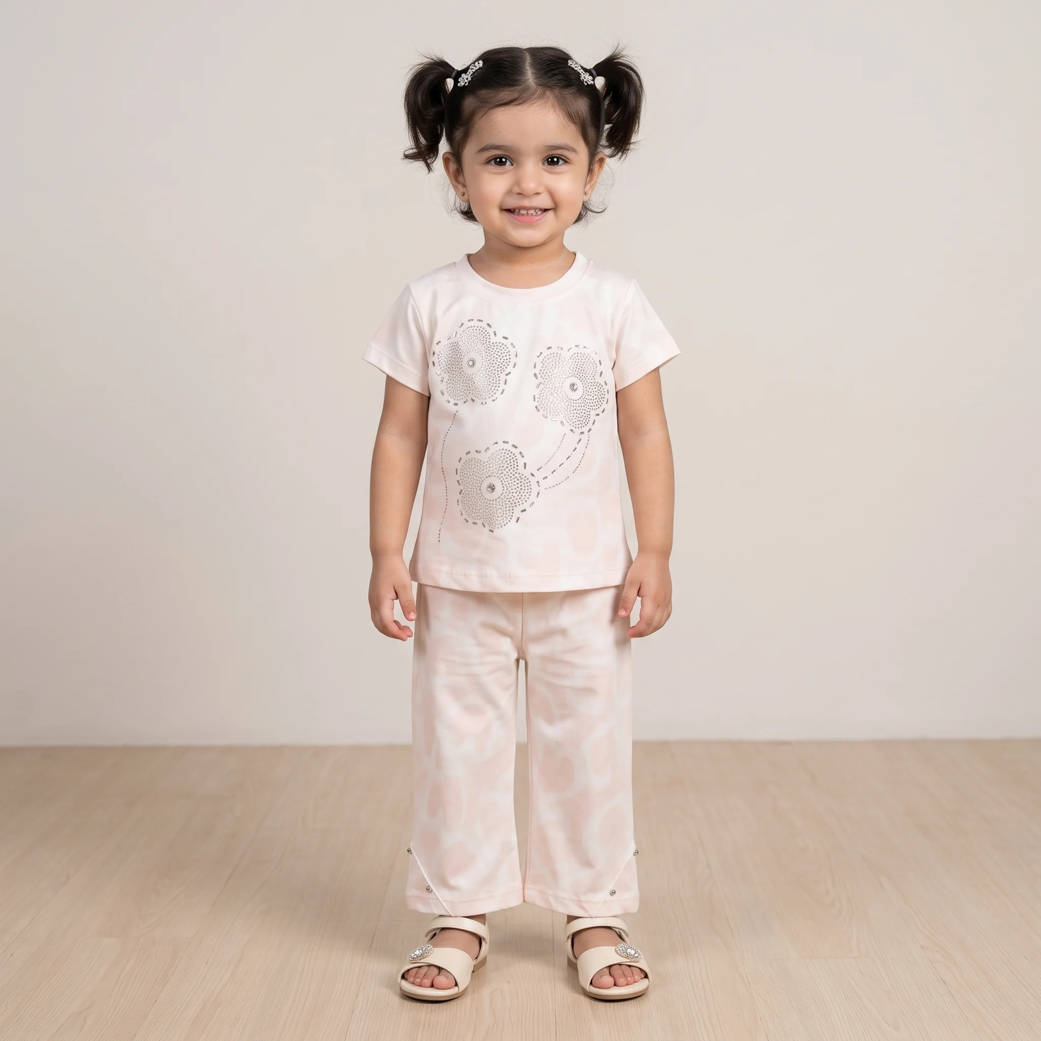 Girls rhinestone flower set Girls rhinestone flower set