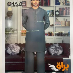 Men's premium charcoal grey kurta shalwar