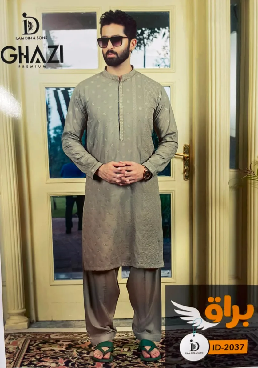 Premium men's designer kurta shalwar Premium men's designer kurta shalwar