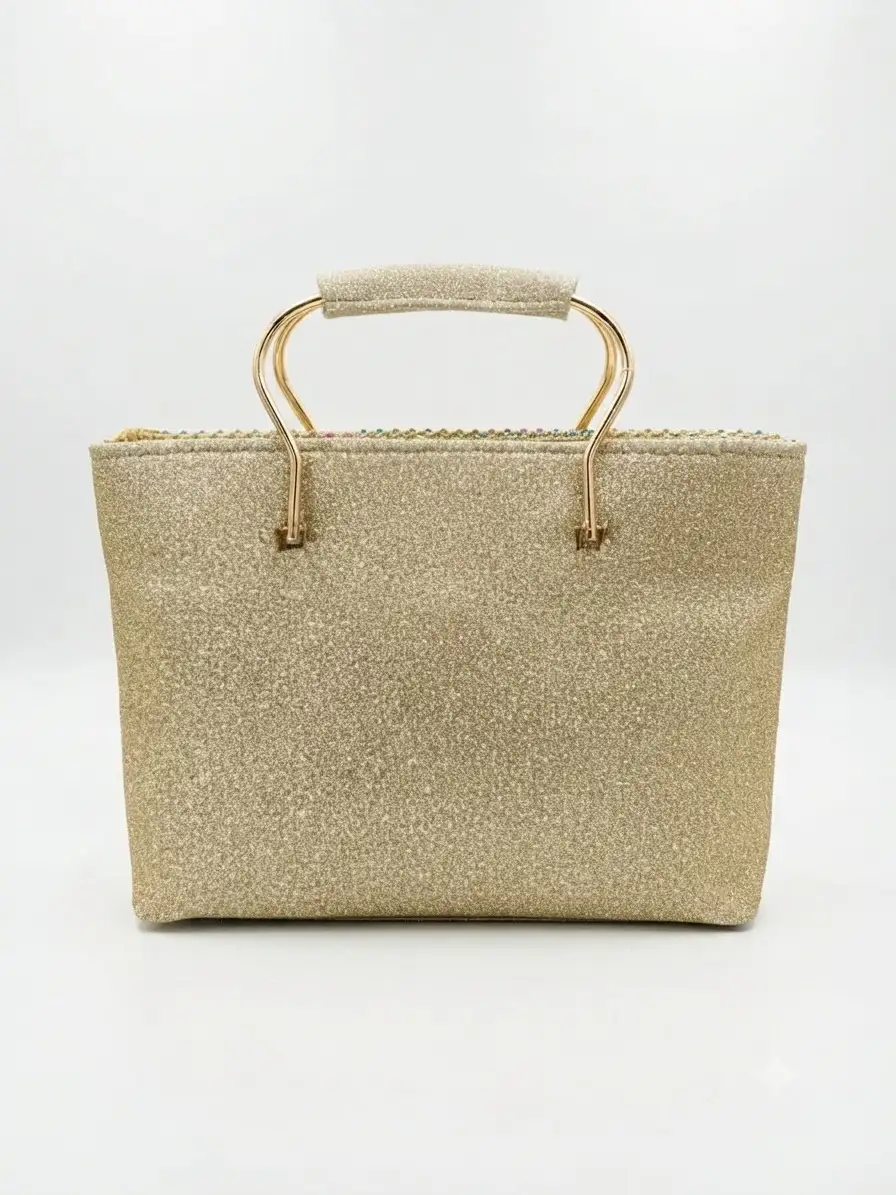 Gold Glitter Evening Handbag Gold Glitter Evening Handbag