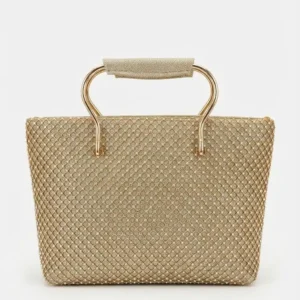 Gold Glitter Evening Handbag
