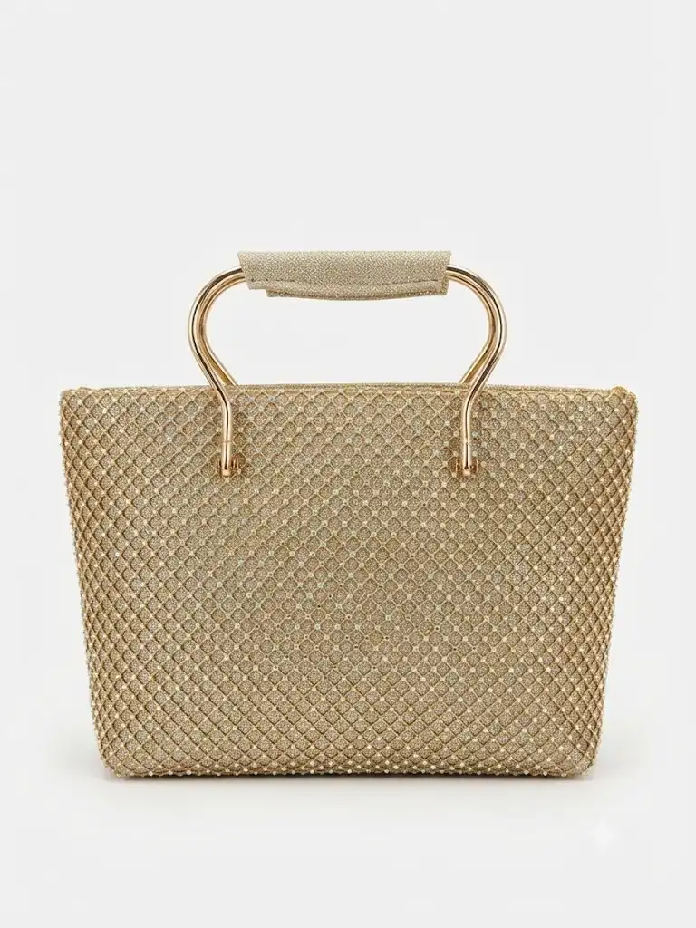 Gold Glitter Evening Handbag Gold Glitter Evening Handbag