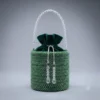 Crystal Embellished Bucket Bag Crystal Embellished Bucket Bag