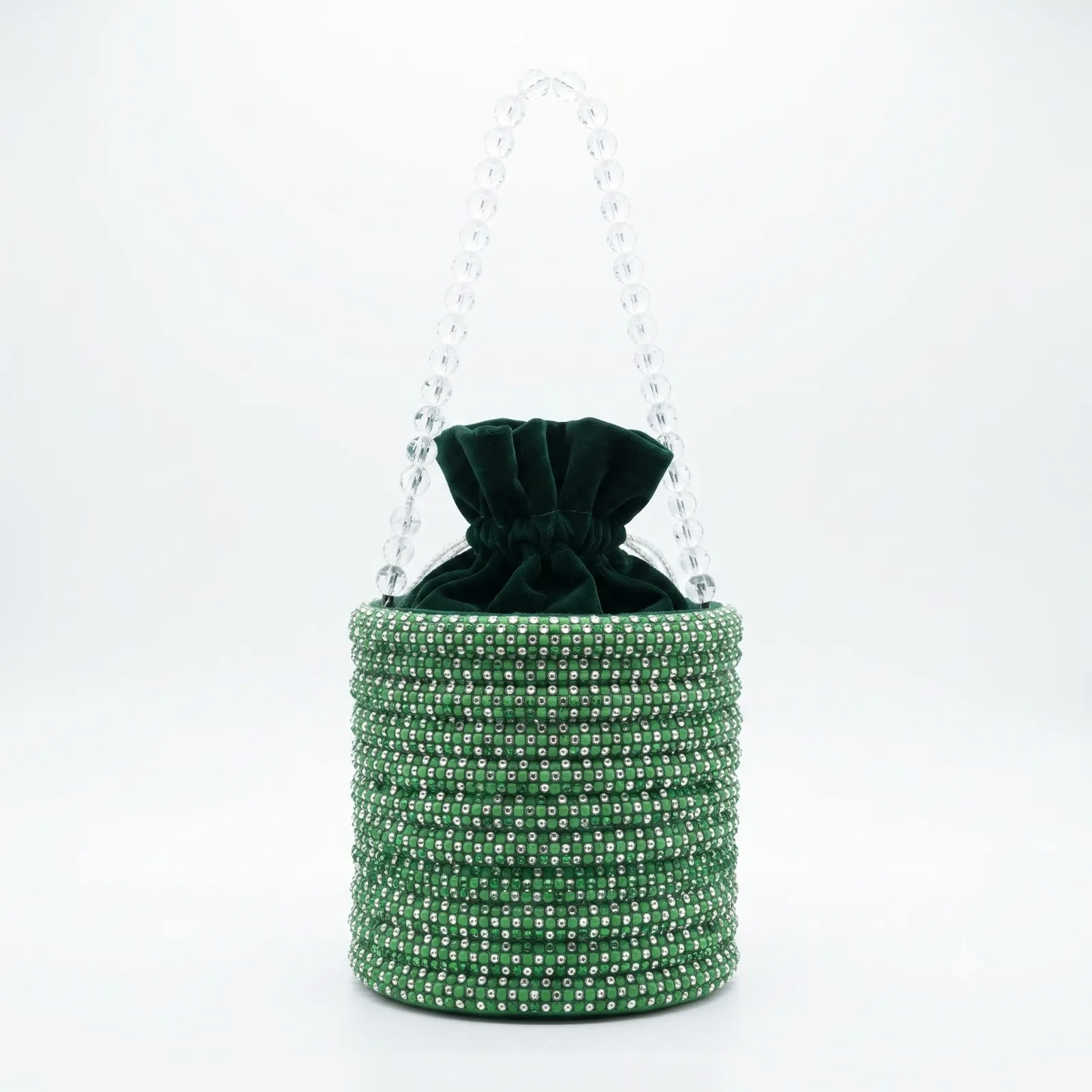Crystal Embellished Bucket Bag Crystal Embellished Bucket Bag