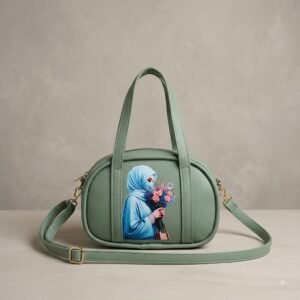 Mint Green Hijab Art Crossbody