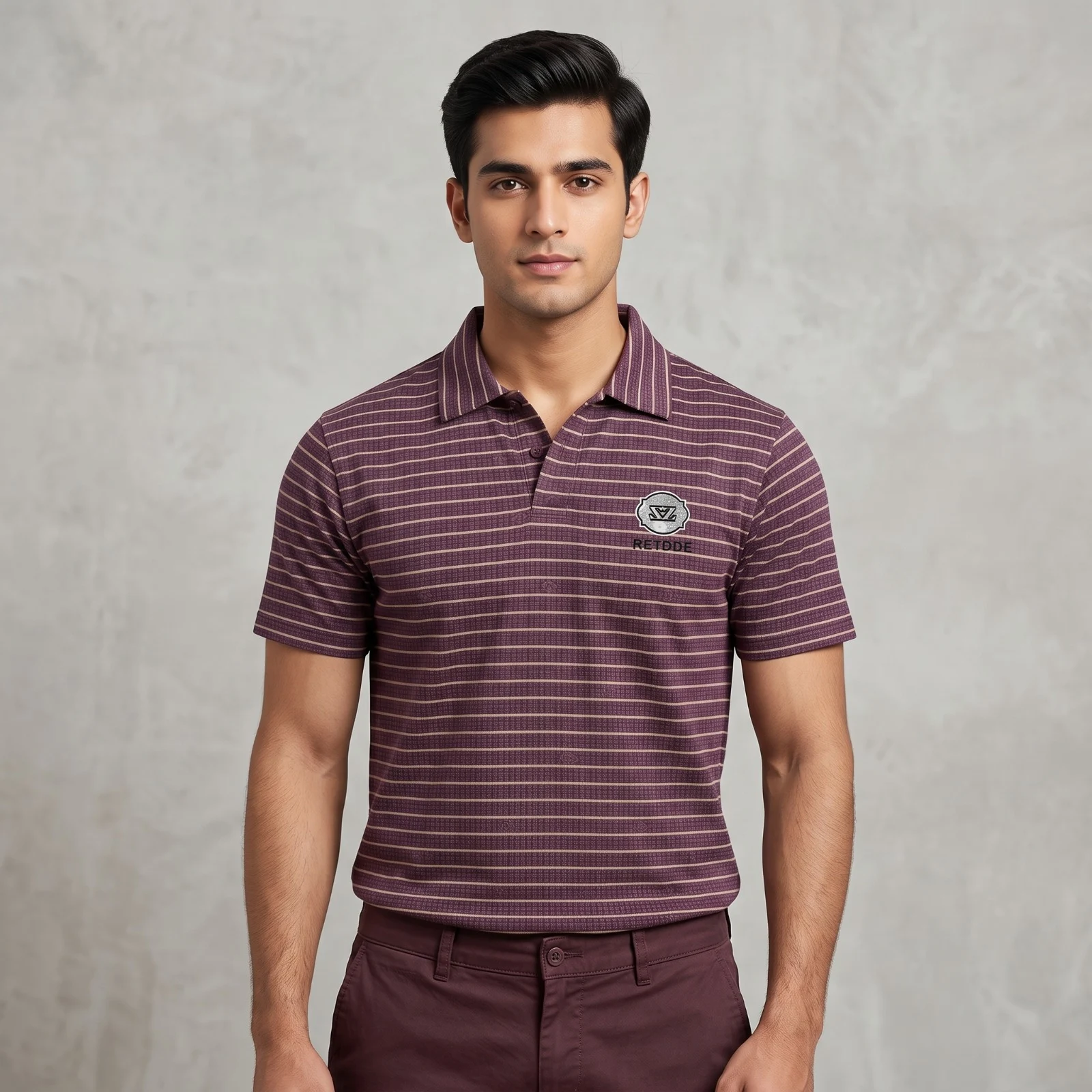 Men's maroon polo shirt Men's maroon polo shirt
