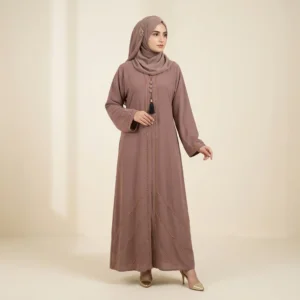 Elegant Mauve Ladies Abaya