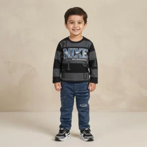 Kids Black Balenciaga Summer Suit