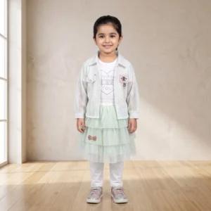 Tweeton Kids Summer Embroidered Suit