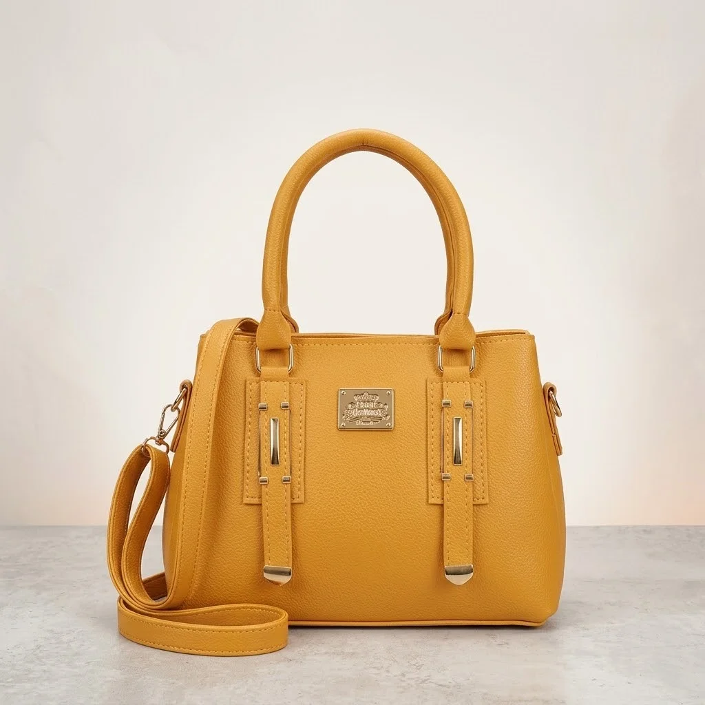 Elegant Mustard Yellow Handbag
