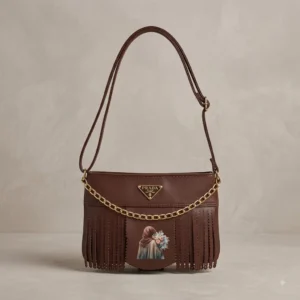 Brown Fringe Shoulder Bag