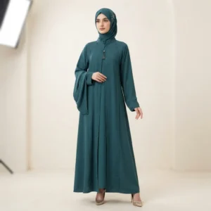 Elegant Teal Green Ladies Abaya
