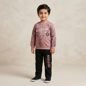Boys Pink Graphic Long Sleeve Top