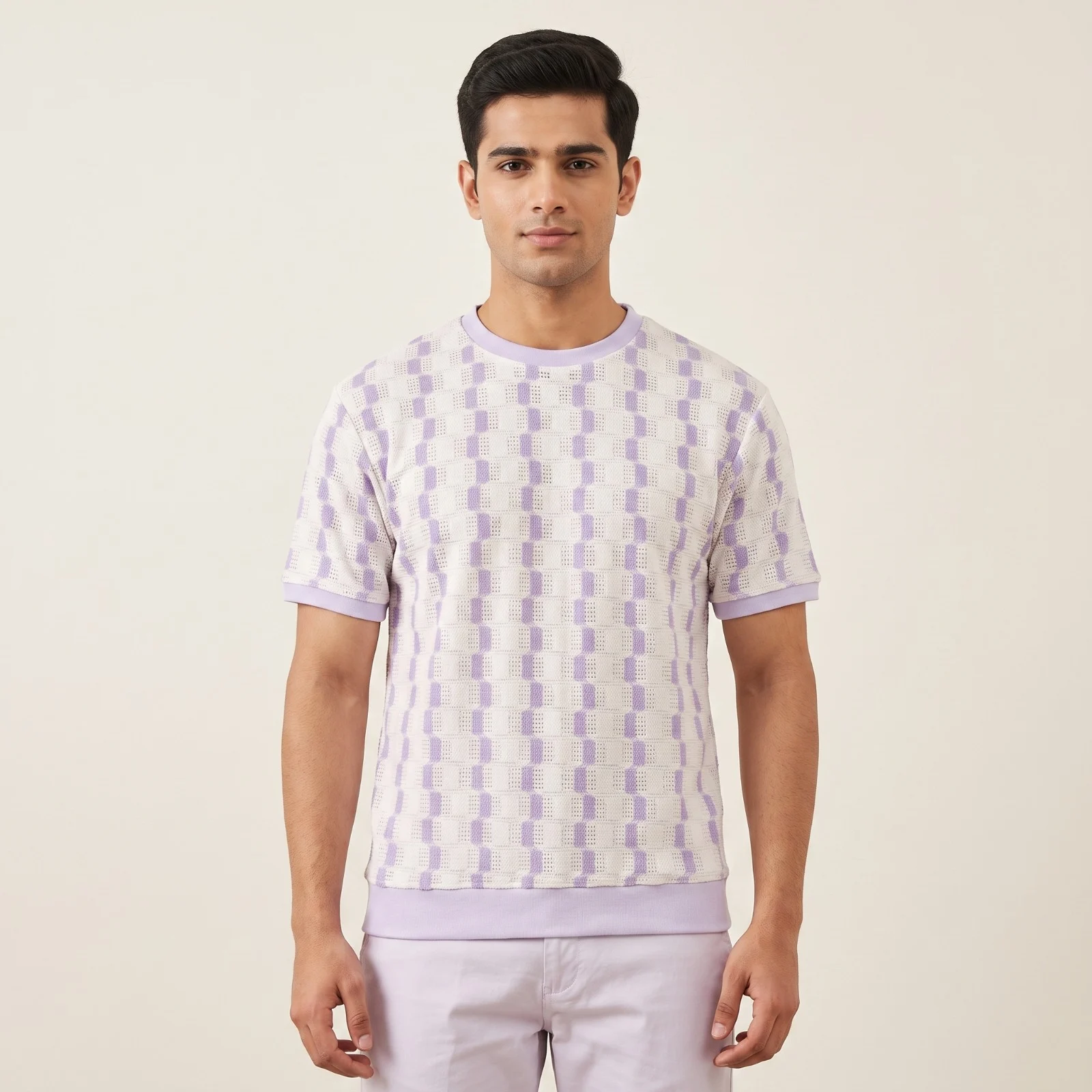 Men's D&G Geometric Pattern T-Shirt Men's D&G Geometric Pattern T-Shirt