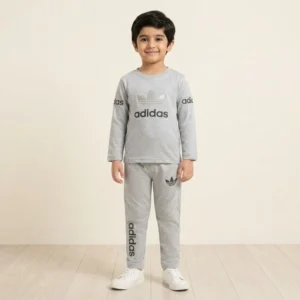 Boys Grey Sporty Tracksuit Set